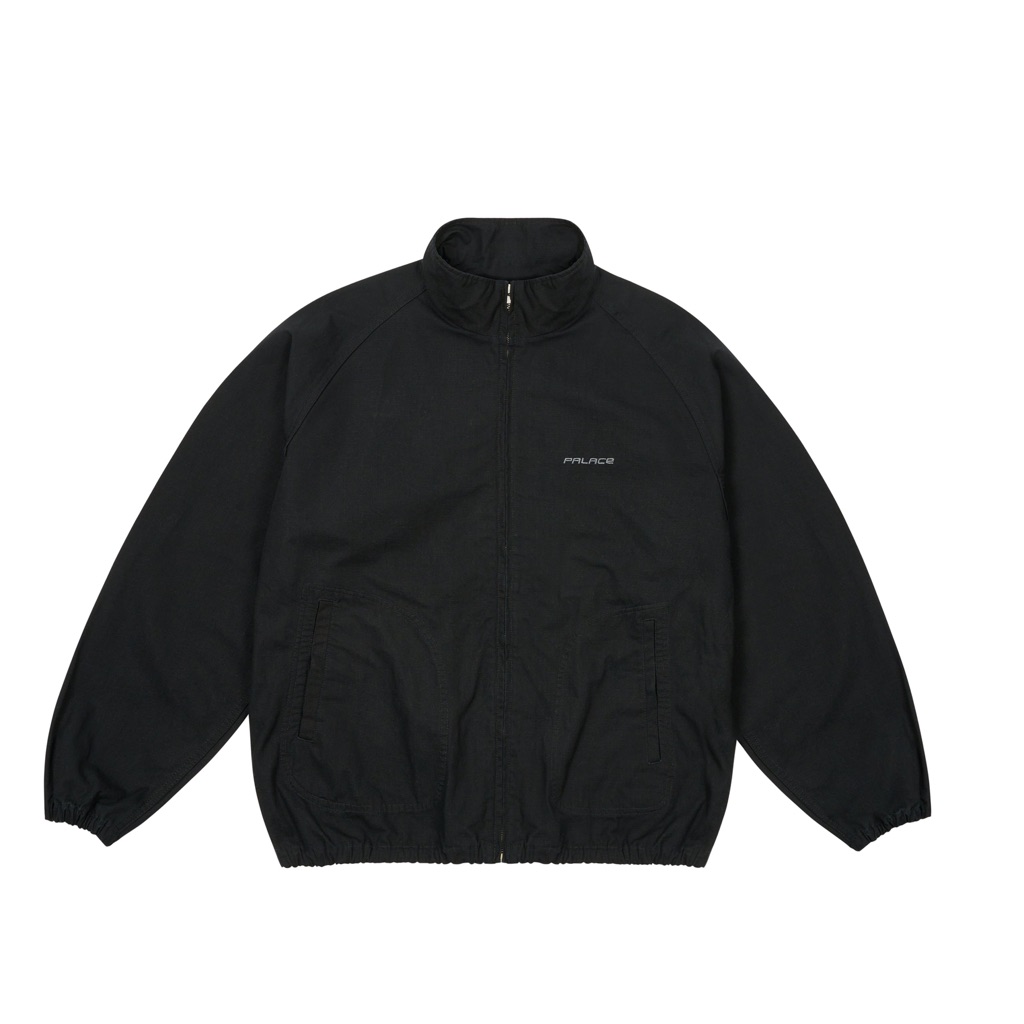 Palace Ripstop Ctn Jacket Black Fw24 Us Men’s Size Xl Full Zip Embroidered Logos